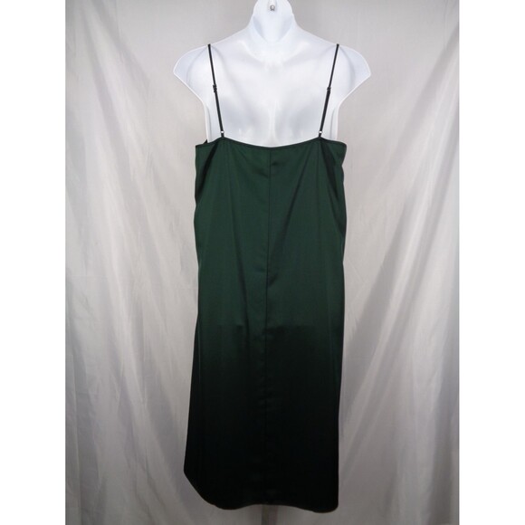 Eloquii Green Satin Slip Dress Plus Size 20 - Picture 2 of 6